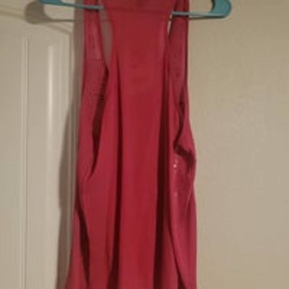 NWT cowgirl up rhinestone pink tank size L - Picture 3 of 3